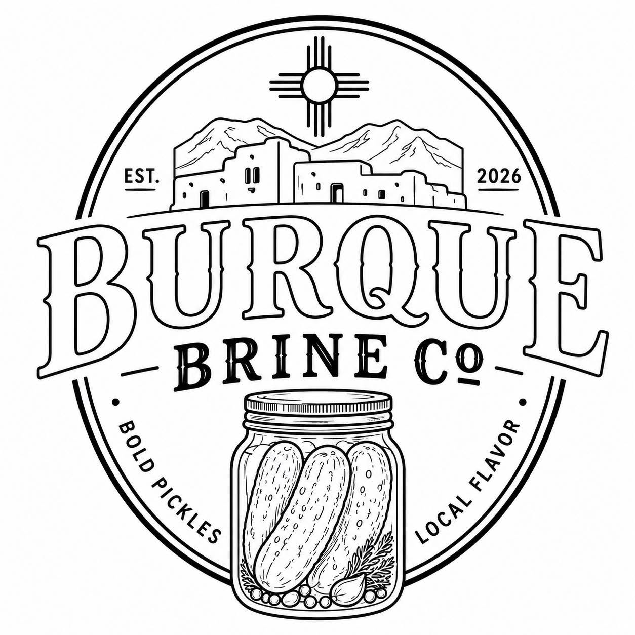 Burque Brine Co. Logo