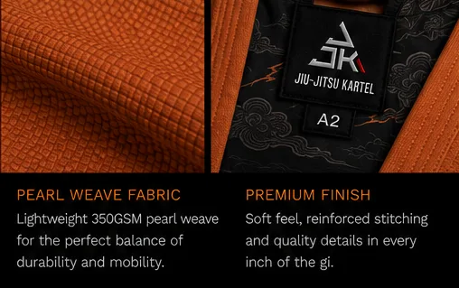 JJK Lightweight Pearl Weave Gi (Burnt Orange)