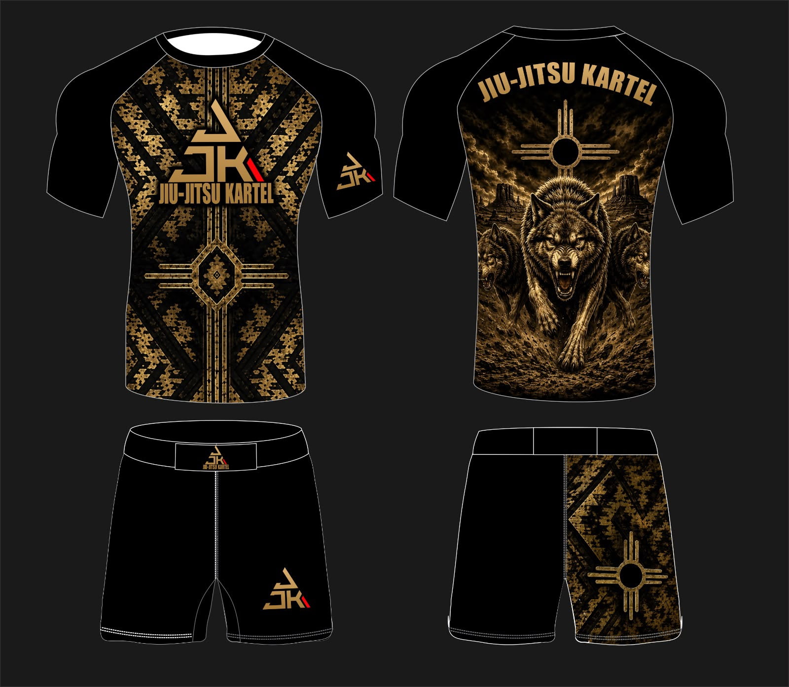 Desert Lobo Ranked Rash Guard