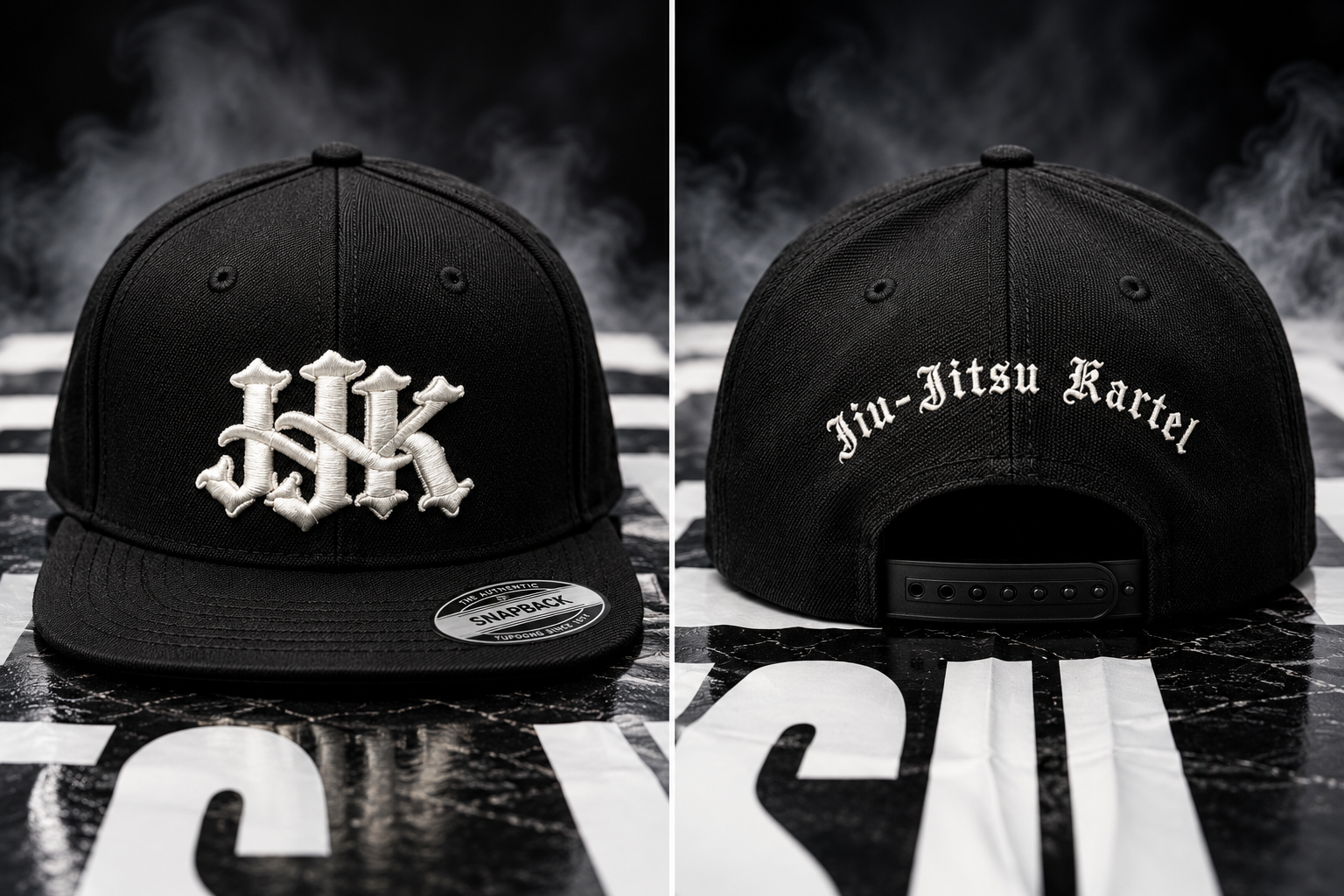 JJK Snapback — Black / White