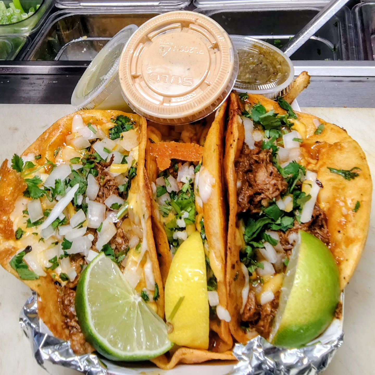 (x3) Queso Adovada Tacos