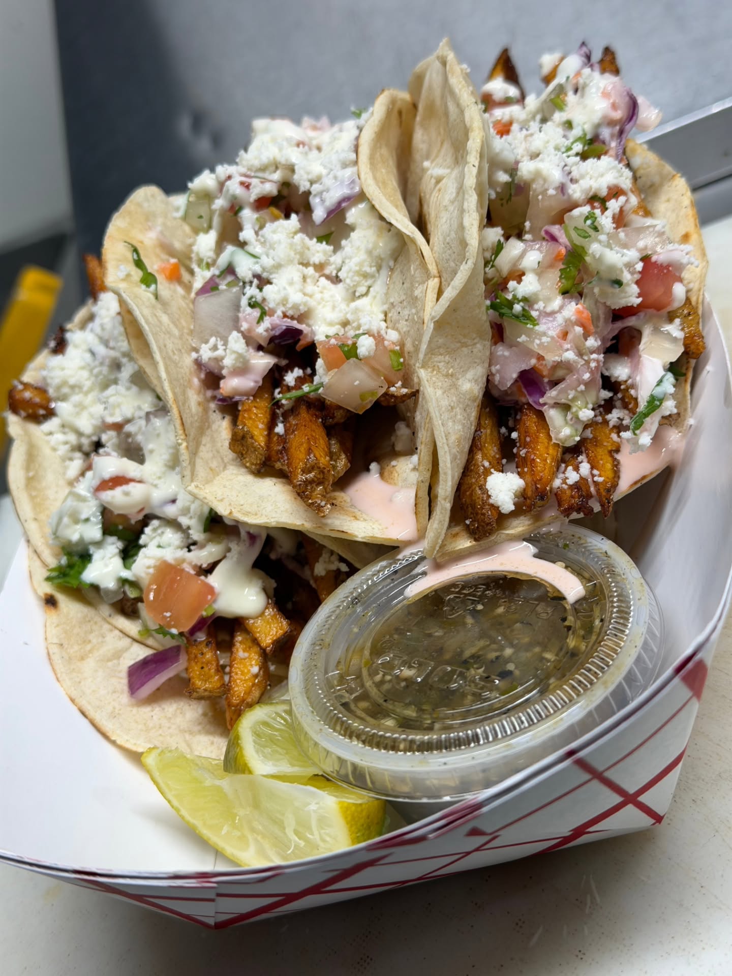 (x3) Baja Papas Tacos
